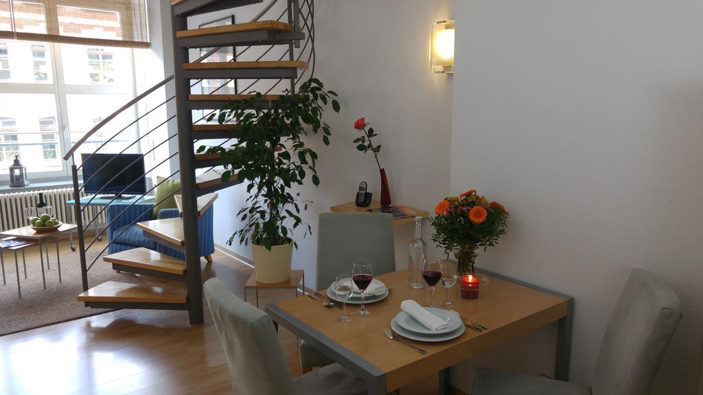 Apartmenthaus Elster Lofts Leipzig Rum bild